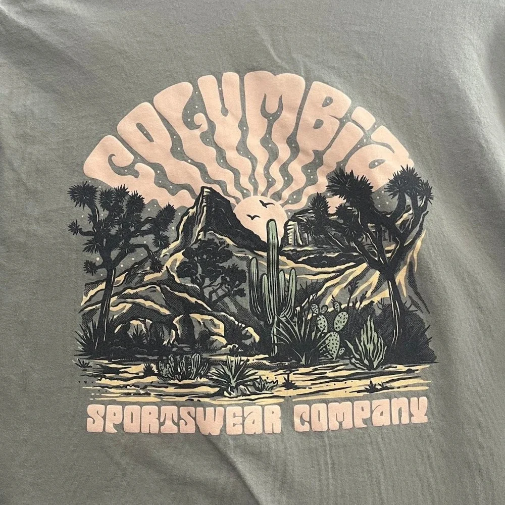 Columbia Graphic T-Shirt Mens Large Green - Picture 8 of 8